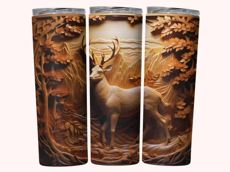 3d Carved Deer 1
