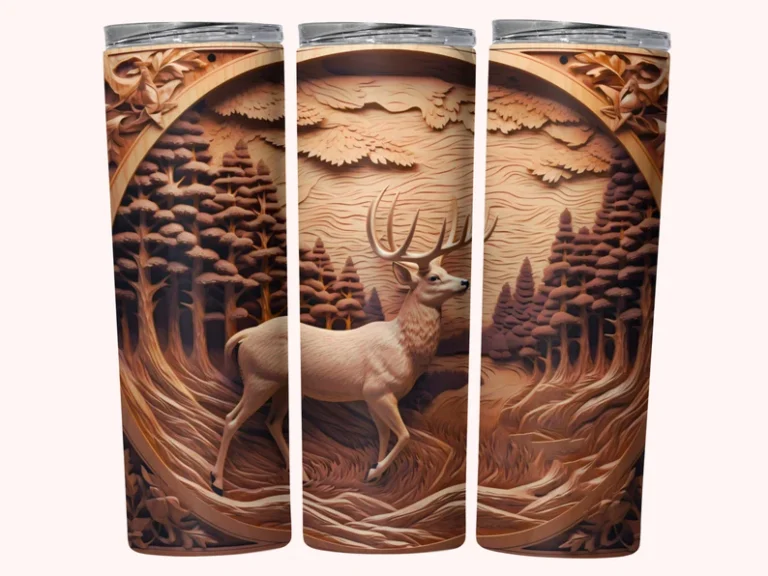 3d Carved Deer 2