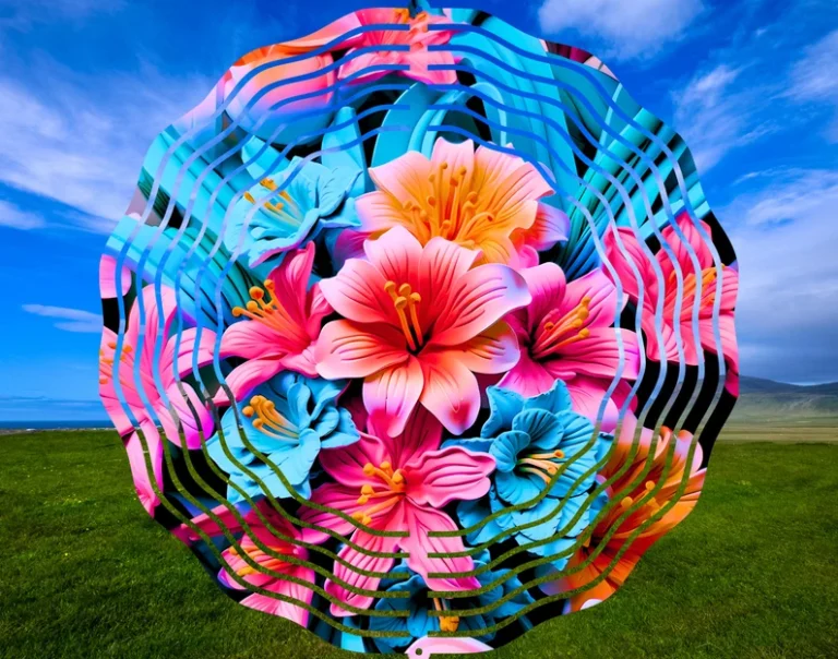 3d Flowers Windspinner