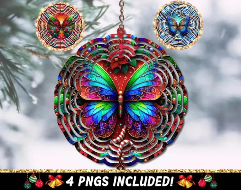 Bundle Christmas Butterfly Wind Spinners