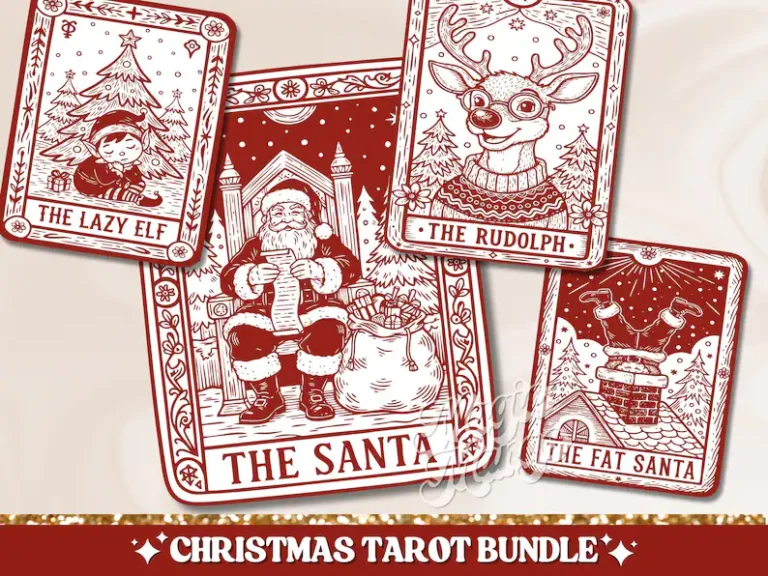 Bundle Christmas Tarot Cards