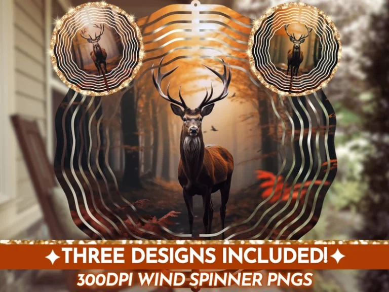 Bundle Deer Wind Spinners