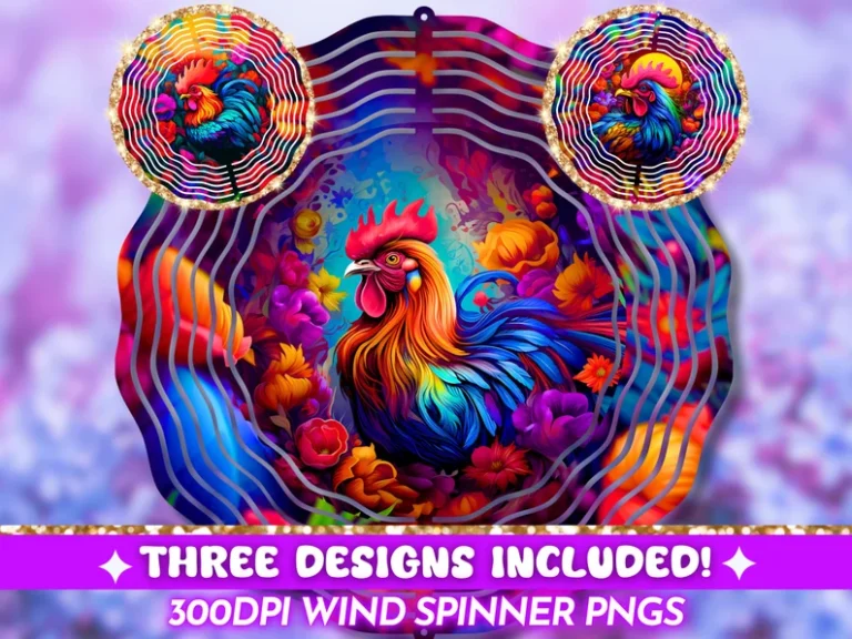 Bundle Rooster Wind Spinners 1