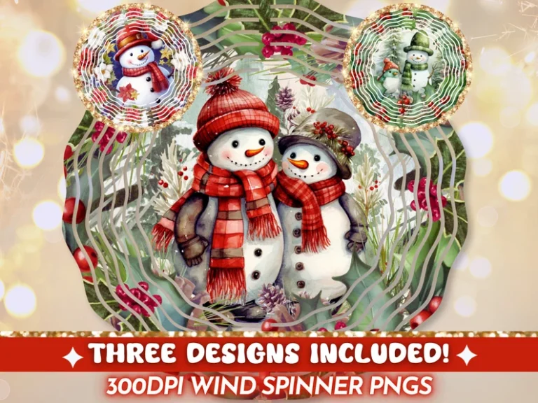 Bundle Snowman Wind Spinners
