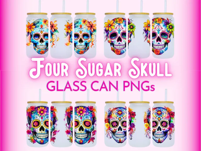 Bundle Watercolor Sugar Skulls
