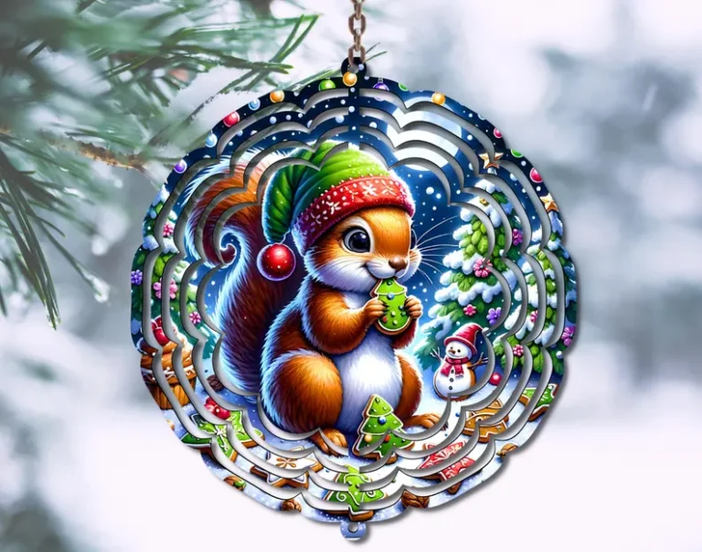 Christmas Squirrel Spinner
