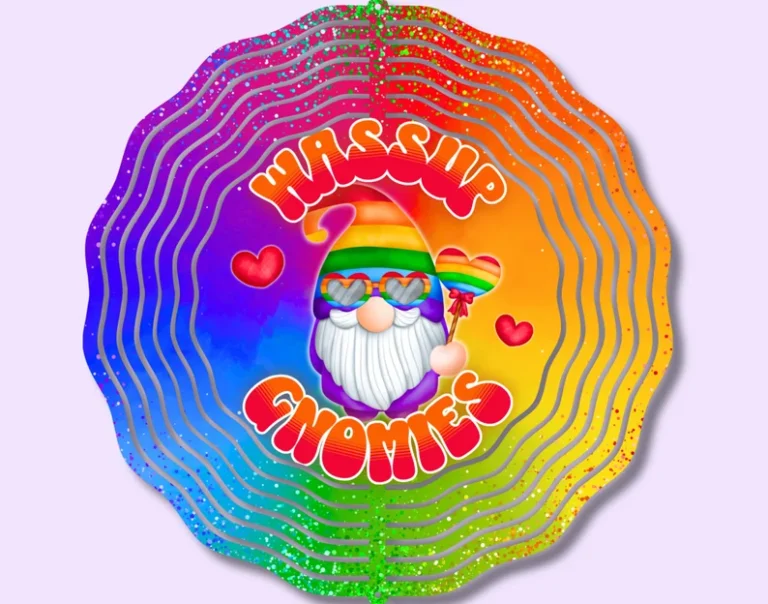 Rainbow Gnomies Windspinner