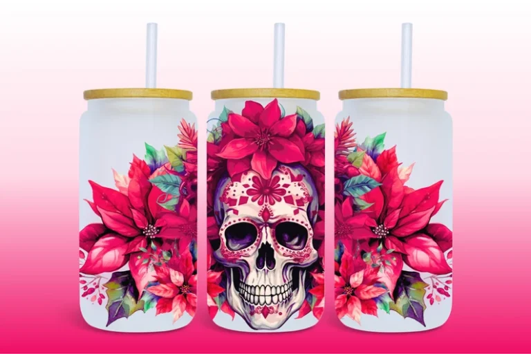 Skull Poinsettas