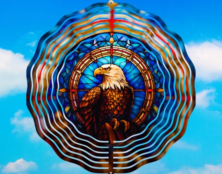 Stained Eagle Windspinner