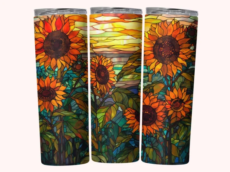 Stained Sunflowers