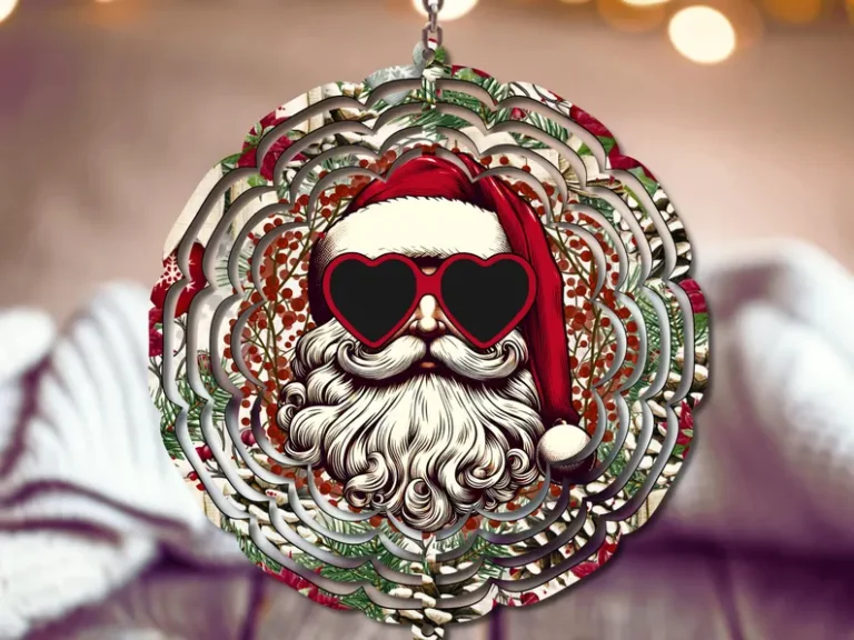 Sunglasses Santa Spinner