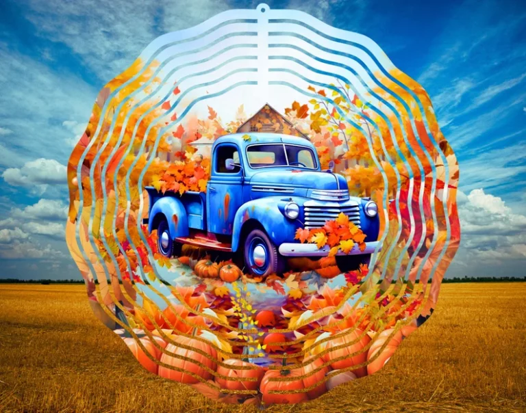 Vintage Truck Blue Windspinner