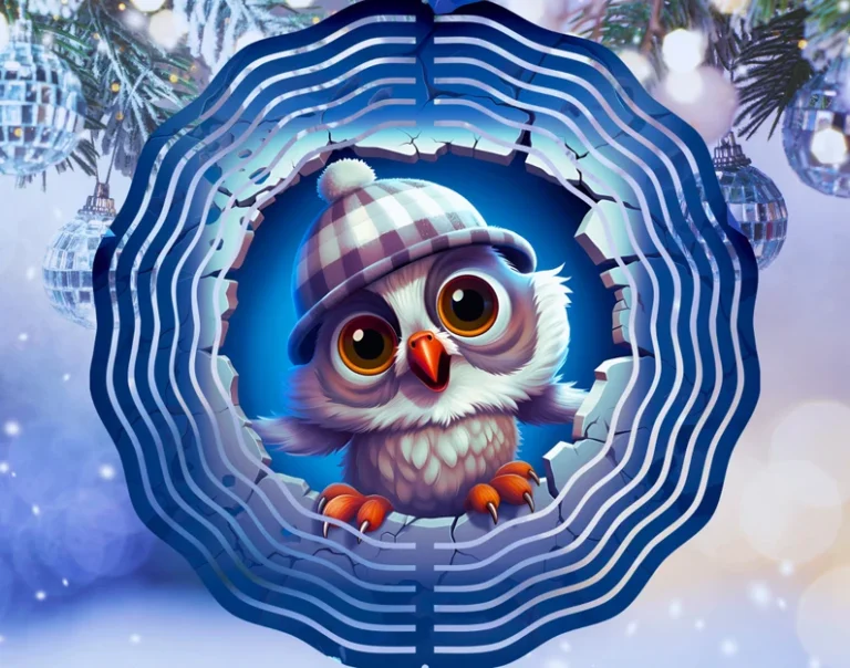 Winter Owl 2 Windspinner