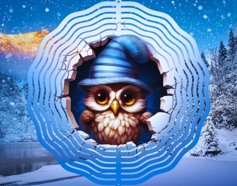 Winter Owl 3 Windspinner