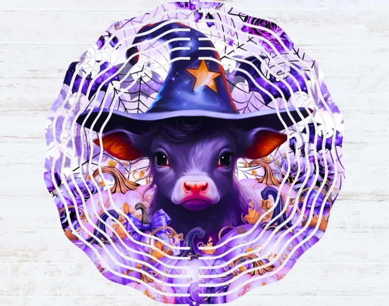Halloween Cow Windspinner